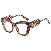 Fashion Color Block Leopard Pc Cat Eye Full Frame Women's Sunglasses sku image 9