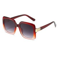 Fashion Color Block Ac Square Full Frame Women's Sunglasses main image 4