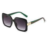 Fashion Color Block Ac Square Full Frame Women's Sunglasses sku image 2