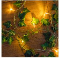 Christmas Fashion Leaves Plastic Festival String Lights sku image 13