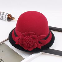 Women's Fashion Flower Flat Eaves Fedora Hat main image 1