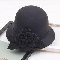 Women's Fashion Flower Flat Eaves Fedora Hat sku image 11