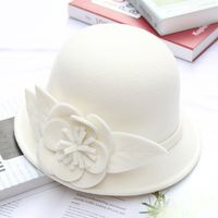 Women's Fashion Flower Flat Eaves Fedora Hat sku image 25