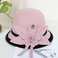 Women's Fashion Flower Flat Eaves Fedora Hat sku image 29