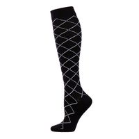 Women's Fashion Stripe Heart Shape Nylon Jacquard Crew Socks sku image 5