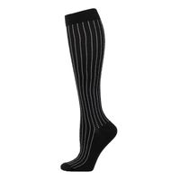 Women's Fashion Stripe Heart Shape Nylon Jacquard Crew Socks sku image 9