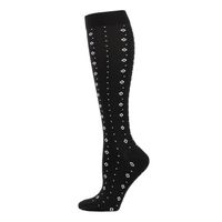 Women's Fashion Stripe Heart Shape Nylon Jacquard Crew Socks main image 2