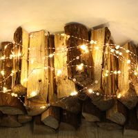 Christmas Romantic Geometric Plastic Copper Wire Party String Lights main image 4