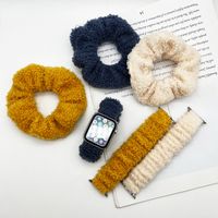 Herbst Und Winter Plüsch Einfarbig  Iwatch Mode Strap main image 2