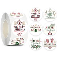 Christmas Letter Paper Party Gift Stickers sku image 1