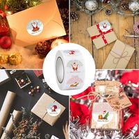 Christmas Santa Claus Paper Party Gift Stickers main image 4