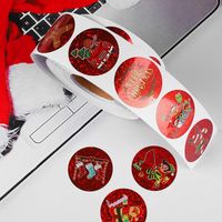 Christmas Santa Claus Gingerbread Paper Party Gift Stickers main image 4