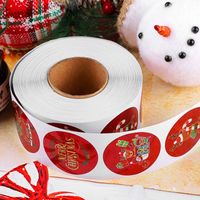 Christmas Santa Claus Gingerbread Paper Party Gift Stickers main image 3