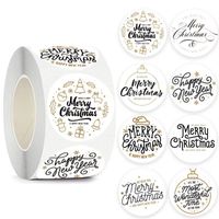 Christmas Letter Paper Party Gift Stickers sku image 2