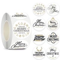 Christmas Letter Paper Party Gift Stickers sku image 3