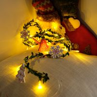 Weihnachten Mode Weihnachtsbaum Kiefernzapfen Schneeflocke Kunststoff Kupferkabel Gruppe Lichterkette sku image 32