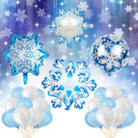 Christmas Snowflake Emulsion Party Balloons main image 1