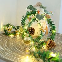 Weihnachten Mode Weihnachtsbaum Kiefernzapfen Schneeflocke Kunststoff Kupferkabel Gruppe Lichterkette sku image 10