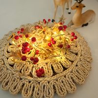 Weihnachten Mode Weihnachtsbaum Kiefernzapfen Schneeflocke Kunststoff Kupferkabel Gruppe Lichterkette sku image 33