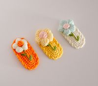 Cute Flower Yarn Hair Clip main image 1