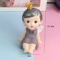 Anne Little Angel Cake Ornaments Elsa Mystere Keller Baby Boy Baby Girl Princess Prince Birthday Topper For Baking sku image 11