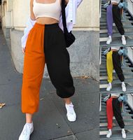 Women's Fashion Color Block Ankle-length Patchwork Harem Pants main image 1
