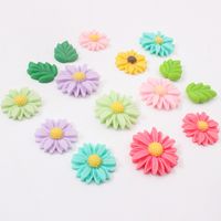 Fashion Little Daisy Colorful Sunflower Painted Resin Magnetic Refrigerator Decorative Sticker 1 Piece main image 2
