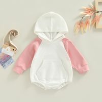 Fashion Color Block Cotton Baby Rompers main image 5