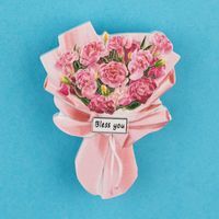 Fashion Synthetic Resin Three-dimensional Bouquet Refrigerator Sticker sku image 5