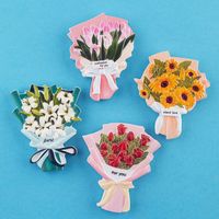 Fashion Synthetic Resin Three-dimensional Bouquet Refrigerator Sticker sku image 7