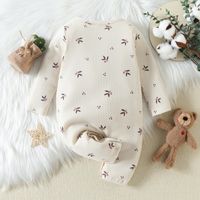 Fashion Leaf Button Cotton Baby Clothing Sets main image 5