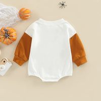 Fashion Letter Button Cotton Baby Rompers main image 2