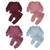 Fashion Solid Color Cotton Baby Clothing Sets main image 1