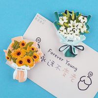 Fashion Synthetic Resin Three-dimensional Bouquet Refrigerator Sticker main image 3