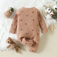 Fashion Leaf Button Cotton Baby Clothing Sets main image 3