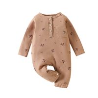 Fashion Leaf Button Cotton Baby Clothing Sets main image 2