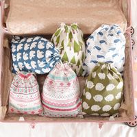 Cute Cartoon Cotton And Linen Storage Bag main image 5