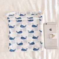 Cute Cartoon Cotton And Linen Storage Bag sku image 8