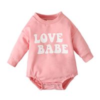 Fashion Letter Cotton Baby Rompers sku image 5