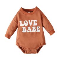 Fashion Letter Cotton Baby Rompers sku image 9