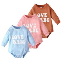 Fashion Letter Cotton Baby Rompers main image 1