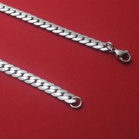 Fashion Waves Titanium Steel Chain Men's Necklace main image 4