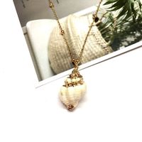 Simple Style Shell Alloy Plating Women's Pendant Necklace main image 4