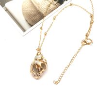 Simple Style Shell Alloy Plating Women's Pendant Necklace sku image 13