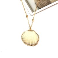 Simple Style Shell Alloy Plating Women's Pendant Necklace sku image 8