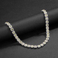 Retro Cuadrado Aleación Embutido Diamantes De Imitación Unisexo Collar 1 Pieza main image 3