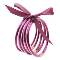 Mode Cercle Tube En Plastique Ruban Glitter Femmes Bracelet sku image 39