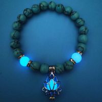 Fashion Flower Natural Stone Turquoise Bracelets 1 Piece sku image 1