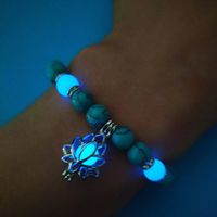 Fashion Flower Natural Stone Turquoise Bracelets 1 Piece main image 3