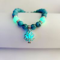 Fashion Flower Natural Stone Turquoise Bracelets 1 Piece sku image 7